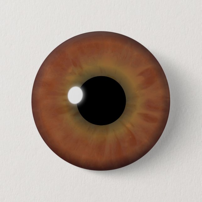 Custom Cool Brown Eye Iris Eyeball Round Buttons (Front)