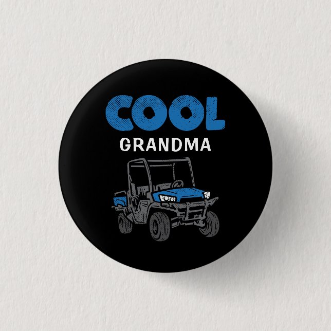 Custom Cool Grandma Proud Family Matching 3 Cm Round Badge (Front)