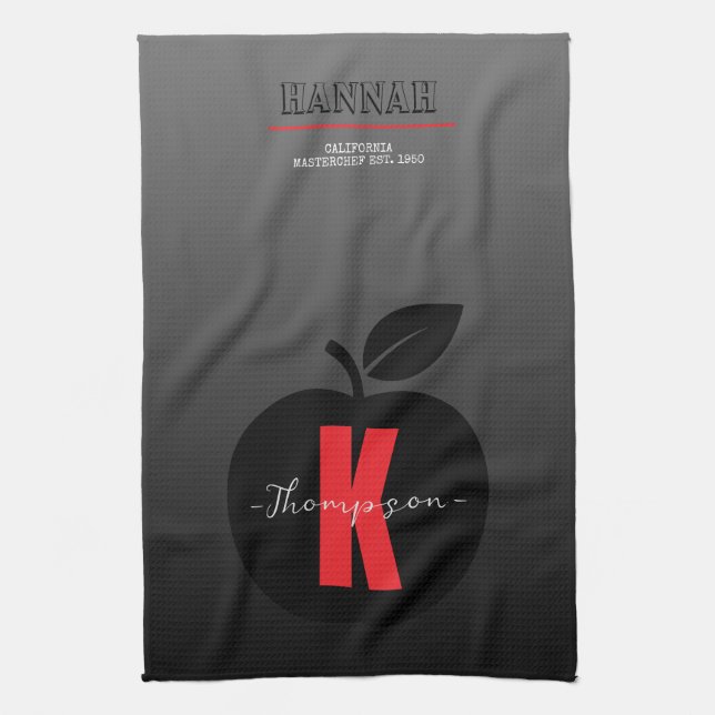 Custom cool grey gradient background matching tea towel (Vertical)