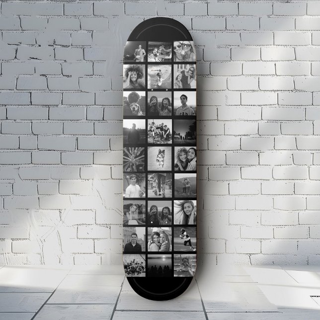Custom Cool Instagram Photo Collage Skateboard (Creator Uploaded)