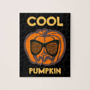 Custom Cool Pumpkin Halloween Jigsaw Puzzle