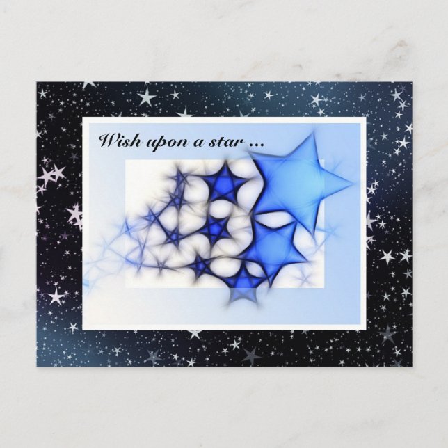 Custom Cool Stars Design Postcard (Front)