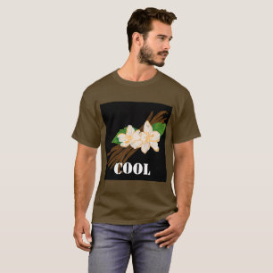 Custom Cool Text Brown Colour Basic Men's handsome T-Shirt