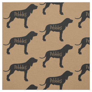 Custom Coonhound Dog Fabric