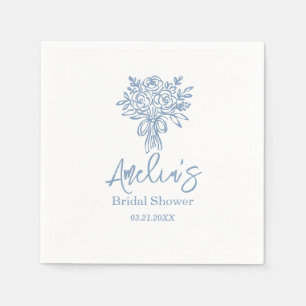 Custom Coquette Luncheon Cocktail Bridal Shower Napkin