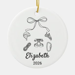 Custom coquette Rock Climbing Ornament Gift
