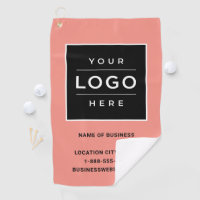 Custom Coral Business Name and Logo