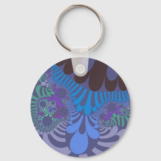 Custom Cornflower Blue Mod Keychain (Front)