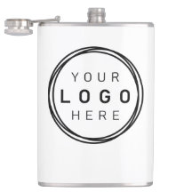 Custom Corporate Business Logo Hip Flask