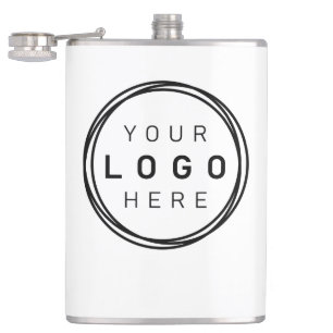 Custom Corporate Business Logo Hip Flask