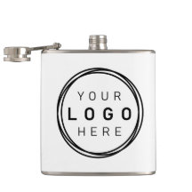 Custom Corporate Business Logo Hip Flask
