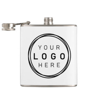 Custom Corporate Business Logo Hip Flask