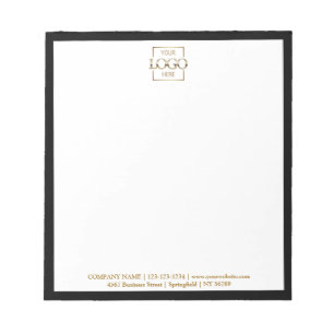 Custom Corporate Business Logo Modern Professional Notepad