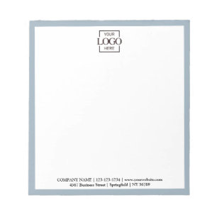 Custom Corporate Business Logo Modern Professional Notepad