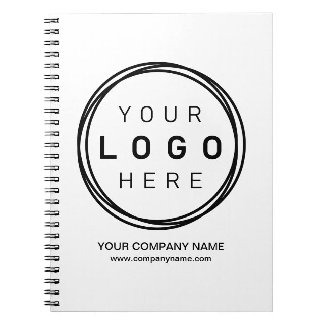 Custom Corporate Business Logo Notebook (Front)
