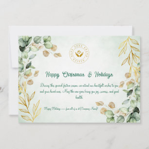 Custom Corporate Christmas Greeting Card 2025
