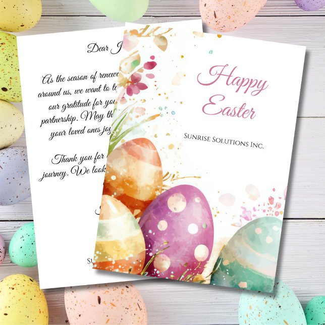 Custom Corporate Easter Greetings Card (Creator Uploaded)