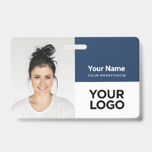 Custom Corporate Employee Photo Logo Name ID Badge