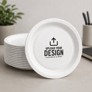 Custom Corporate Event Business Branded Paper Plate