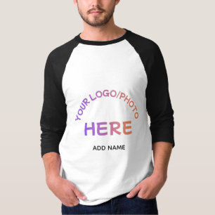 Custom Corporate Logo and Name Raglan T-Shirt