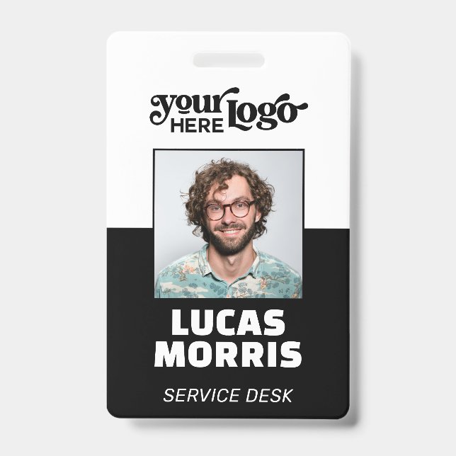 Custom CorporateBadge Employee/Event ID with Photo Badge (Front)