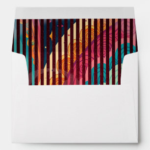 Custom Cosmic Stripes A7 Envelope