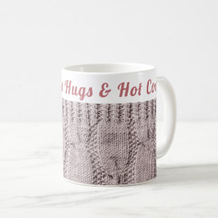 Custom Cosy Winter Hugs & Hot Cocoa Coffee Mug