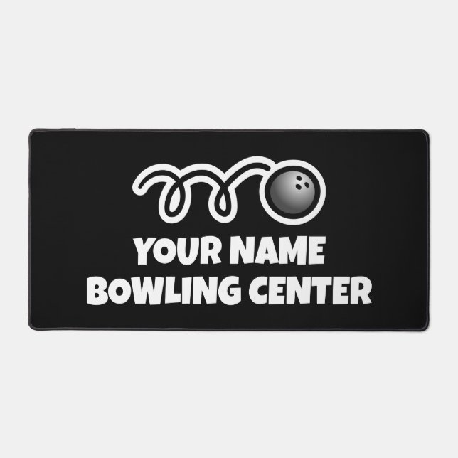 Custom counter desk mat for bowling centre (Front)