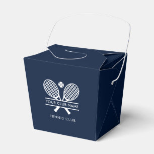 Custom Country Club Name Lawn Tennis Team Players Favour Box