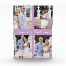 Custom Couple Love Script Acrylic Photo Block