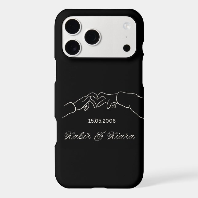 Custom Couple Names Phone Case (Back)