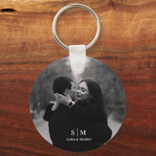 Custom Couple Photo Aluminium Key Ring