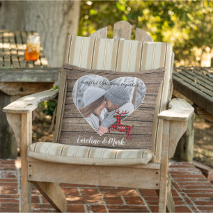 Custom Couple Photo Christmas Personalized Cushion
