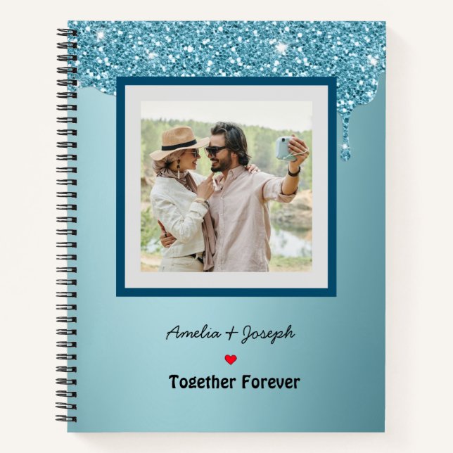 Custom  Couple Photo Notebook (Front)