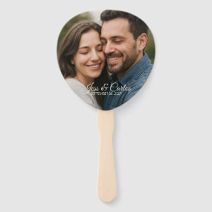 Custom Couple Photo Simple Hand Fan