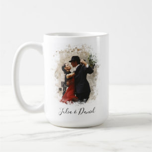 Custom Couple Photo Valentine's Day 15 oz Coffee Mug
