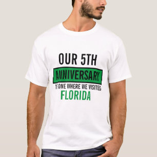 Custom couple wedding anniversary vacation T-Shirt