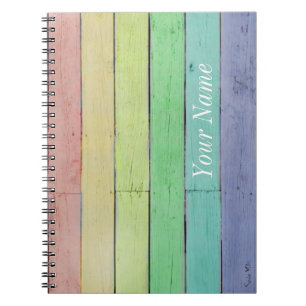 Custom Cover Rainbow Notebook, add your name..! Notebook