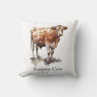 Custom Cow Farmhouse Cottage Accent Cushion