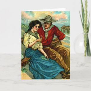 Custom Cowboy Courtship Card