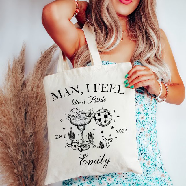 Custom Cowgirl Bachelorette Party Social Club Tote Bag (Creator Uploaded)