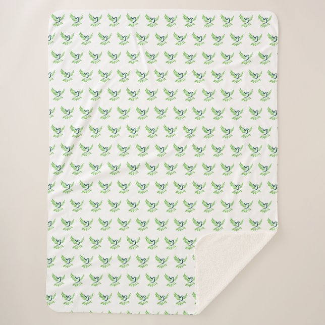 Custom Cozy Sherpa Blanket (Front)