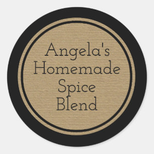 Custom Craft Paper Print Bottle Canning Jar Label