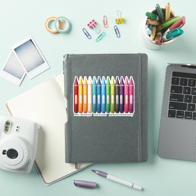 Custom crayons teacher student name (iPad Cover)