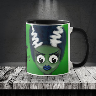 Custom Crazy in Love Bride of Frankenstein Mug