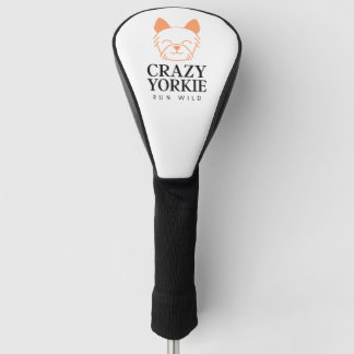 Custom Crazy Yorkie Golf Club Head Cover