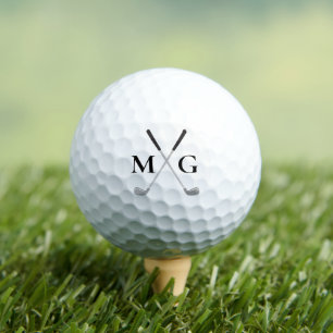 Custom Create Golf Club Theme Monogram 2 Initials Balls
