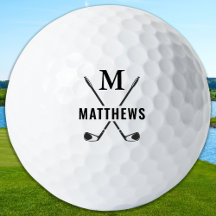Custom Create Golfer Personalised Monogram & Name