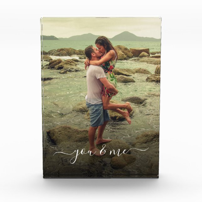 Custom Create Photo Template with You and Me Text (Front)