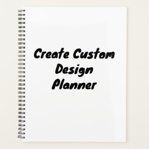 Custom Create Soft Cover, Black Spiral Planner